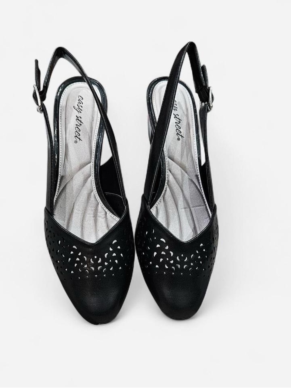 Easy Street Sofie black slingback pumps, women’s size 10W NWOT - Picture 2 of 5